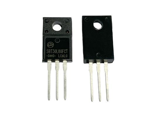 30A80V SBT30L80FCT TO-220F পাওয়ার সাপ্লাইগুলির জন্য উচ্চ দক্ষতা কম ভিএফ শটকি ডায়োড
