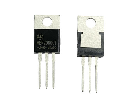 20A60V MBR2060CT নিম্ন ভিএফ ফরওয়ার্ড ভোল্টেজের সাথে Schottky বাধা ডায়োড