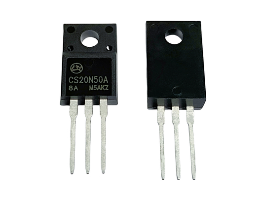 20A500V উচ্চ ভোল্টেজ MOSFET N-Type CS20N50A8 TO-220F পাওয়ার সাপ্লাই জন্য