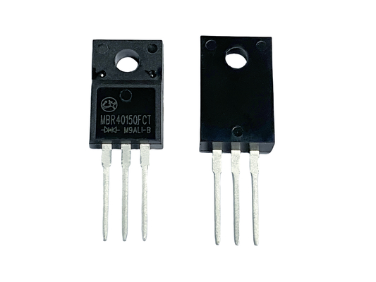 40A150V শটকি ডায়োড সর্বোত্তম পারফরম্যান্সের জন্য নিম্ন সামনের ভোল্টেজ ড্রপ MBR40150FCT