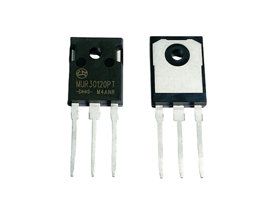 30A1200V দ্রুত পুনরুদ্ধার ডায়োড উচ্চ নির্ভরযোগ্যতা উচ্চ শক্তি সরবরাহের জন্য MUR30120PT