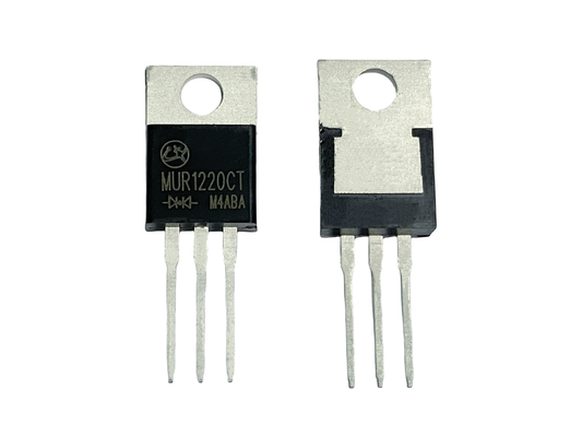 12A200V তাপীয় স্থিতিশীলতা উচ্চ ক্ষমতা সরঞ্জাম জন্য অতি দ্রুত পুনরুদ্ধার ডায়োড MUR1220CT