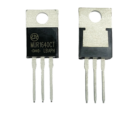 16A400V TO-220AB উচ্চ দক্ষতা MUR1640CT সংশোধনকারী জন্য দ্রুত পুনরুদ্ধার ডায়োড