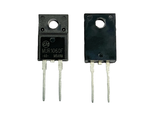 TO-220FAC উচ্চ ফ্রিকোয়েন্সি ইনভার্টার MUR1060F এর জন্য অতি দ্রুত পুনরুদ্ধার সংশোধনকারী